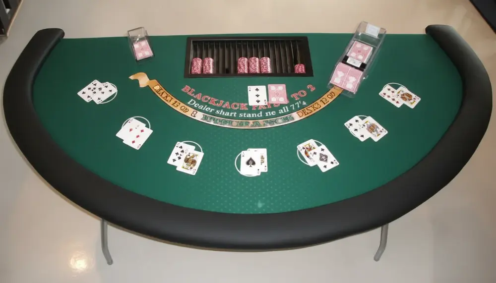 blackjack table layout