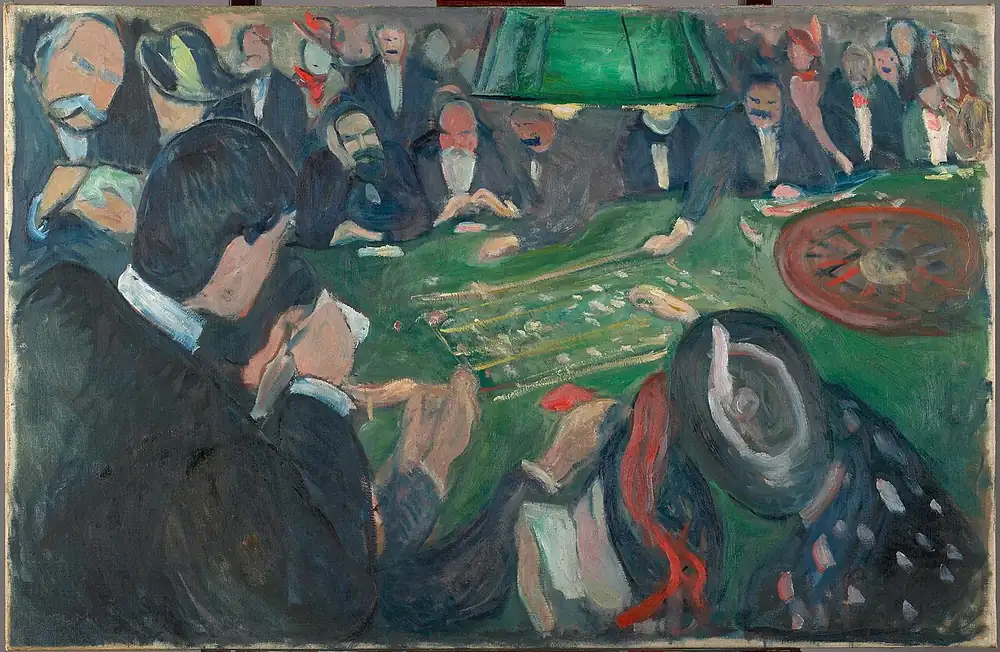 image credits - painting of a roulette table (public domain)