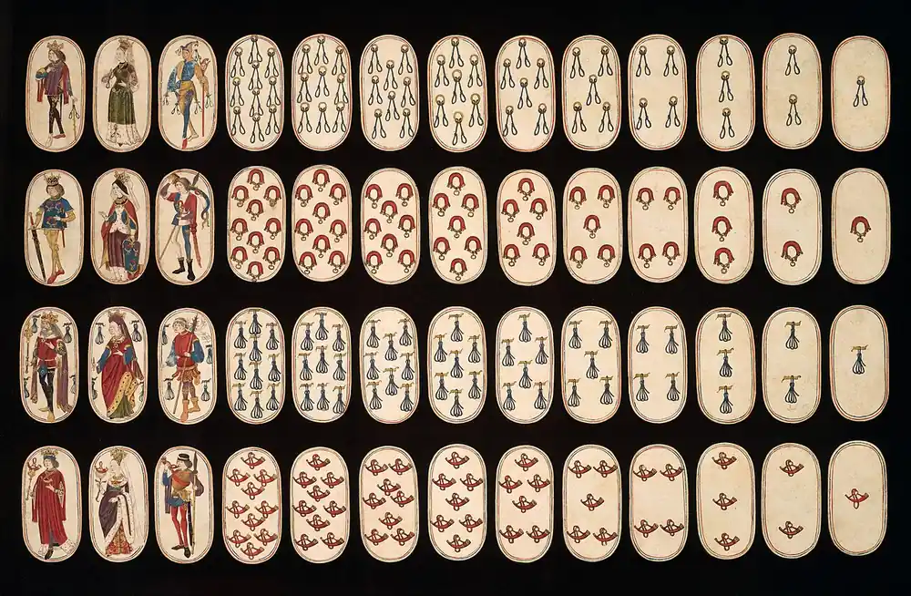 antique deck of playing cards (public domain)
