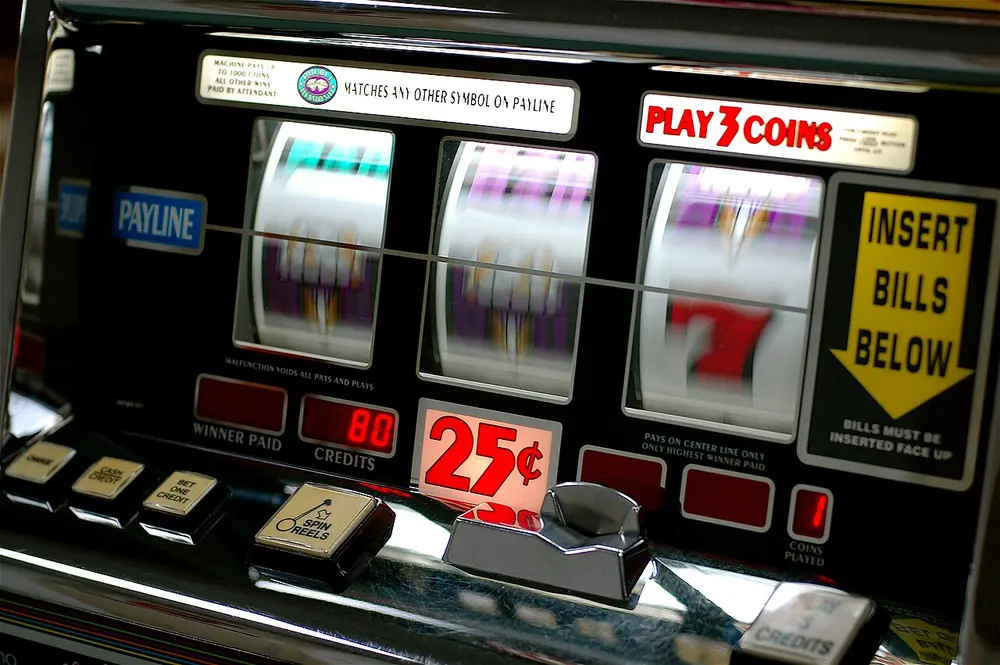 row of slot machines
