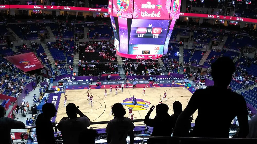 sports arena interior