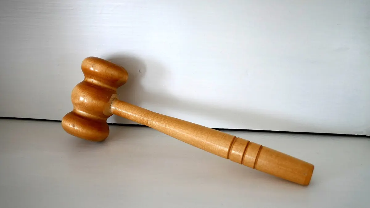 Judge gavel - crypto betting site politics