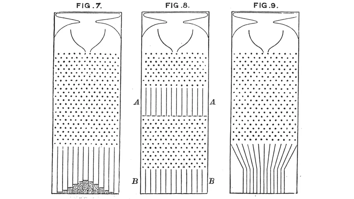 Galton's 1889 pegboard (quincunx) diagram (public domain) - plinko crypto casino ireland