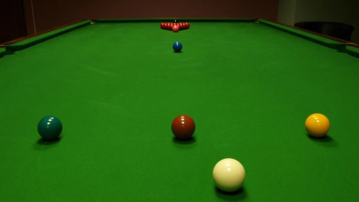 Snooker balls on their starting spots - how to bet on snooker from ireland